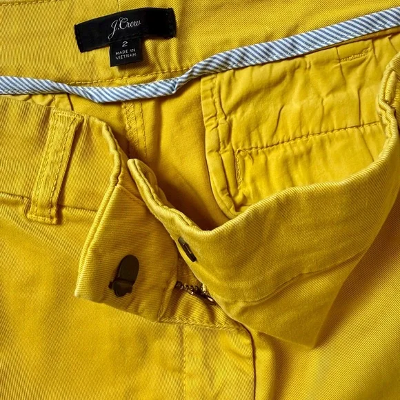 J.Crew Yellow Chino Shorts Size 2 – 3.5” Inseam - Picture 6 of 7
